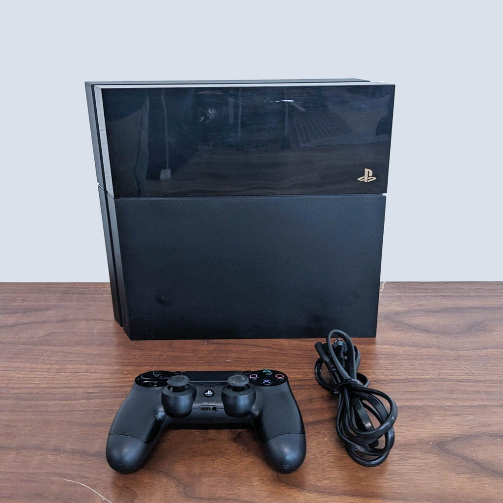 sony playstation 4 console with controller and remote. all in working order.