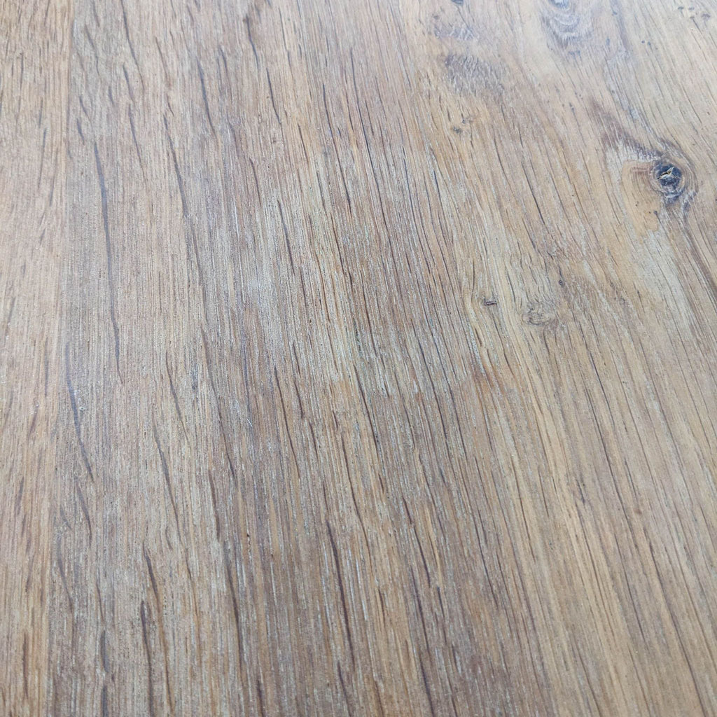 Crate and Barrel Dakota Rustic Wooden Dining Table with Bench