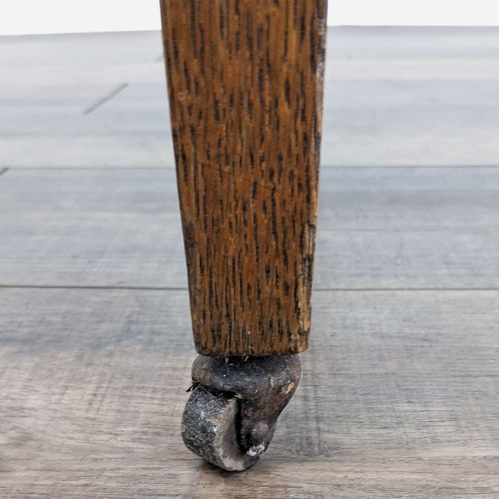 Vintage Marble Top Oak Cabinet