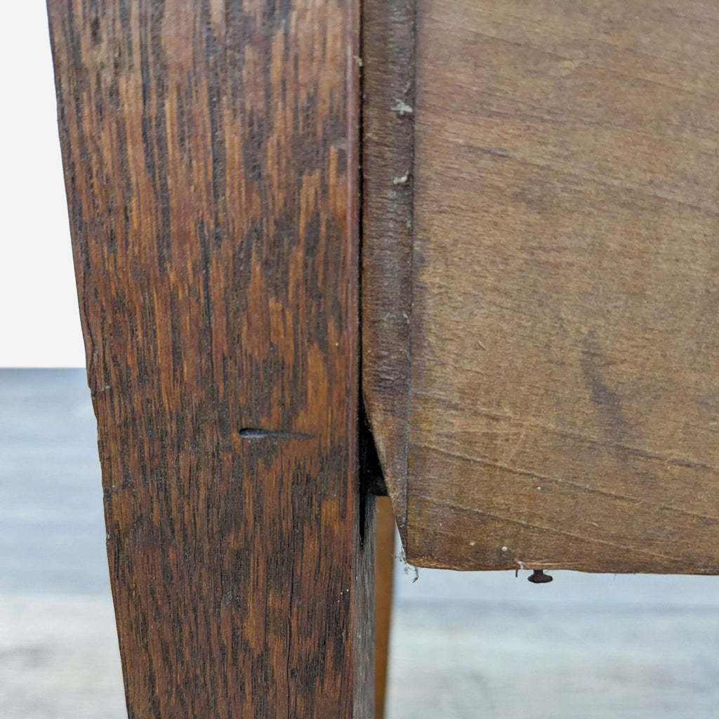 Vintage Marble Top Oak Cabinet