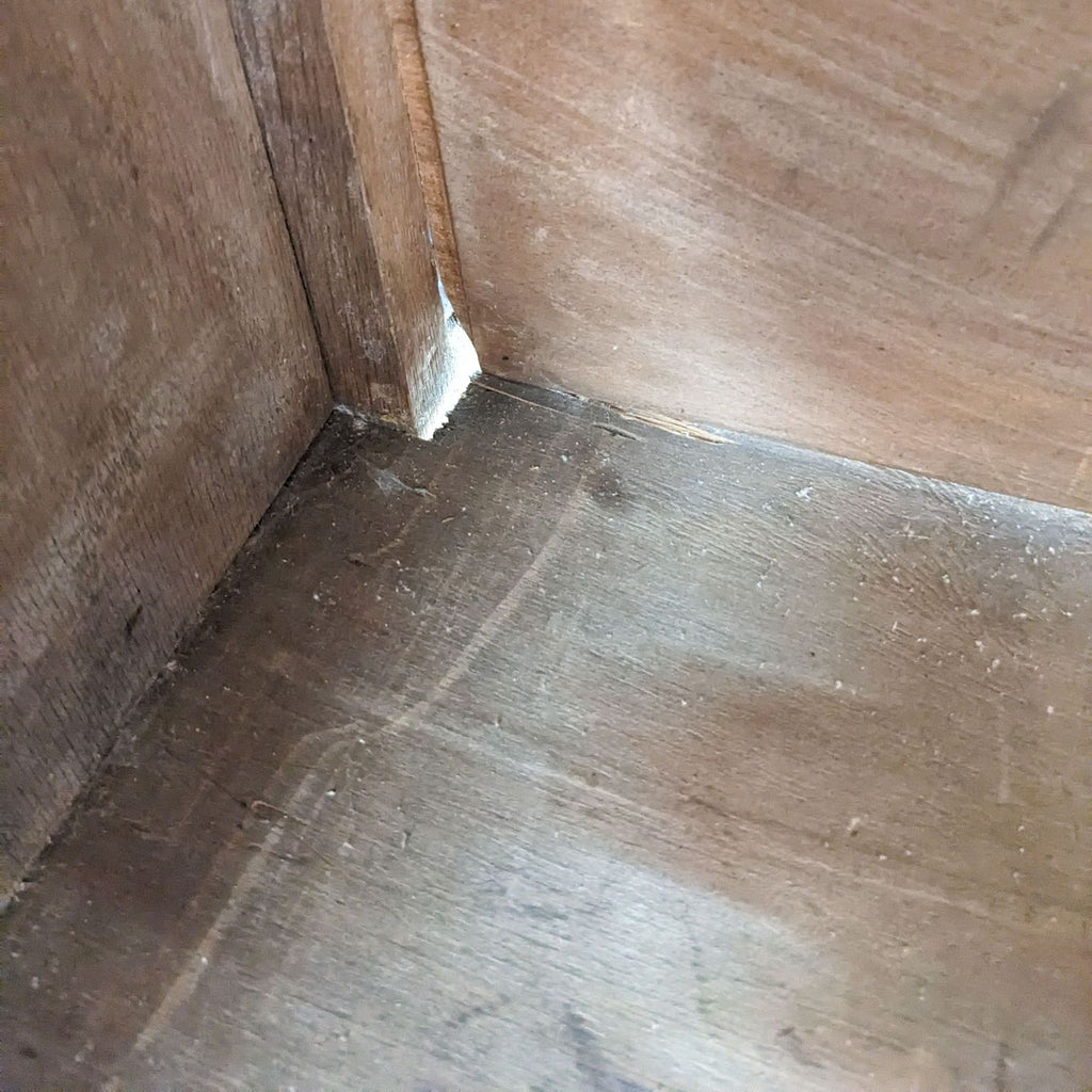 Vintage Marble Top Oak Cabinet