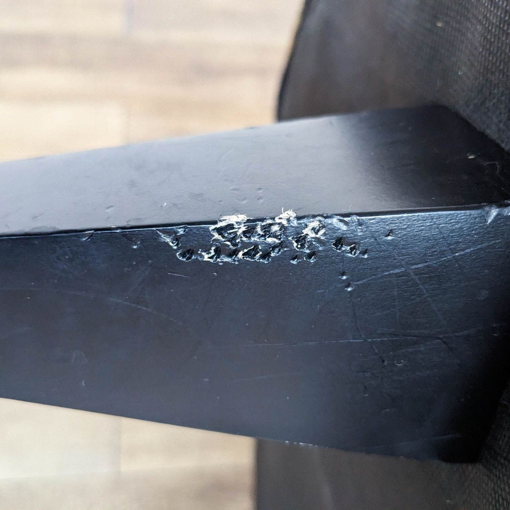 Brown Distressed Leather Round Ottoman