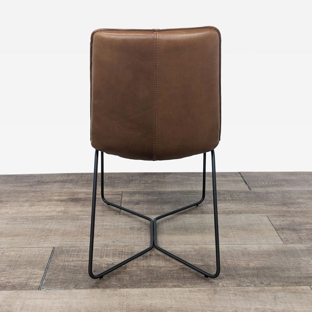 West Elm Slope Leather Dining Chair