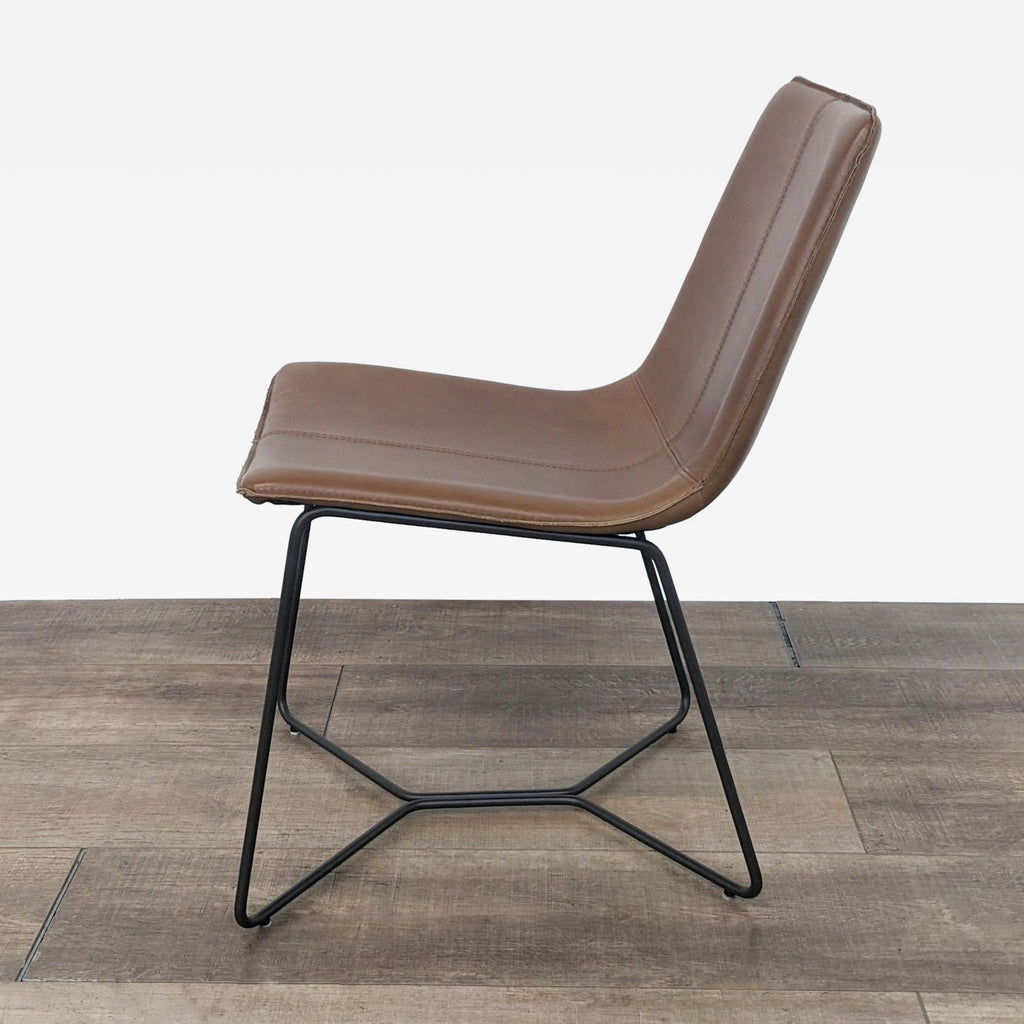 West Elm Slope Leather Dining Chair