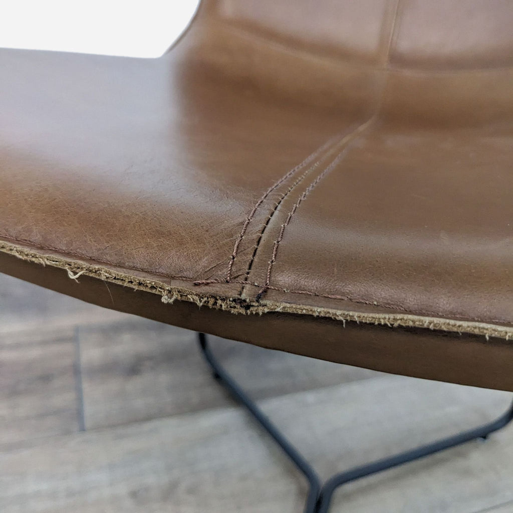 West Elm Slope Leather Dining Chair