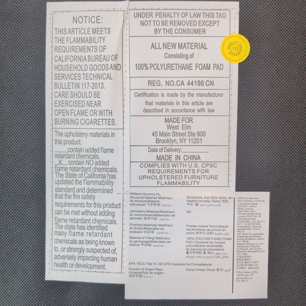 West Elm Slope Leather Dining Chair