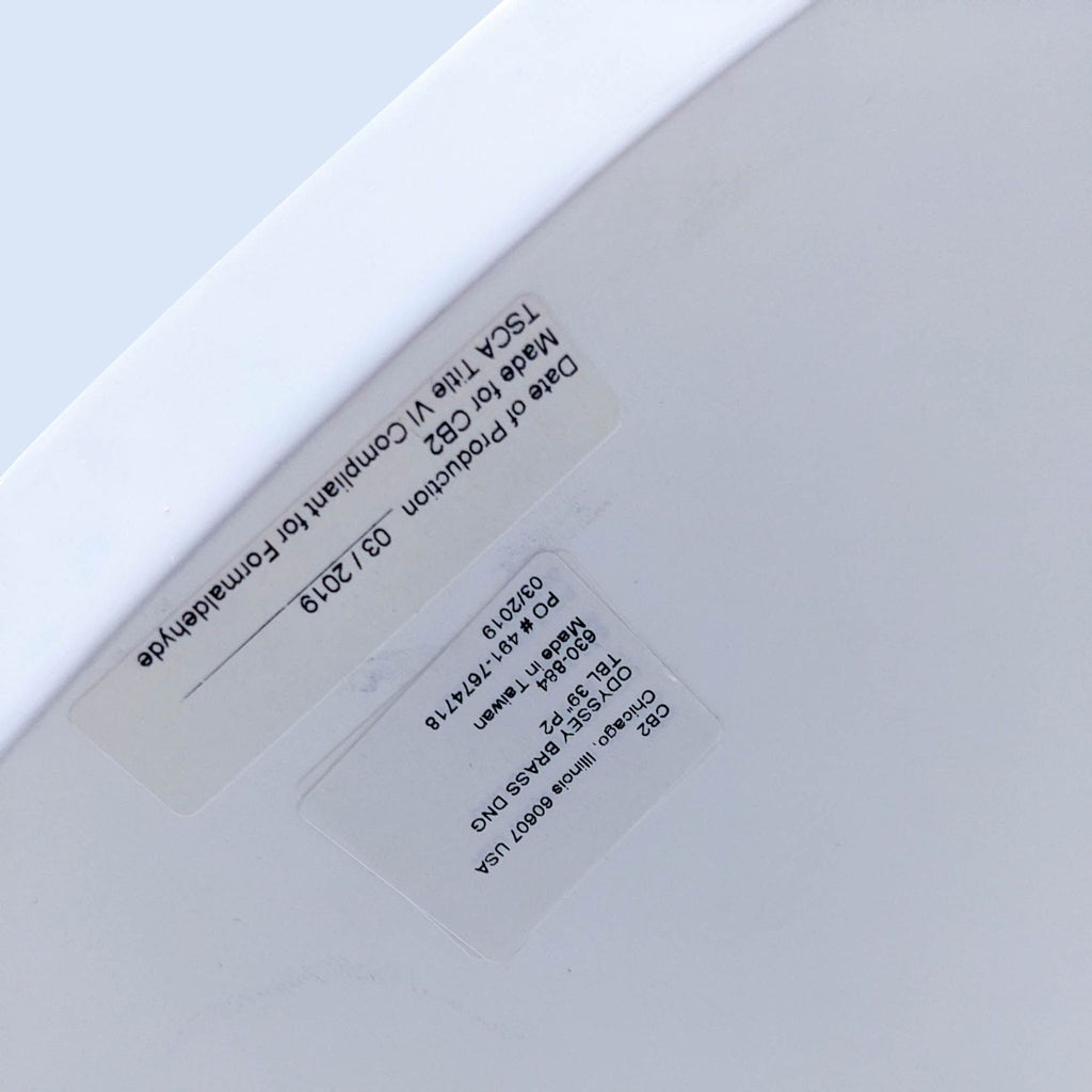 Odyssey Brass Dining Table by CB2