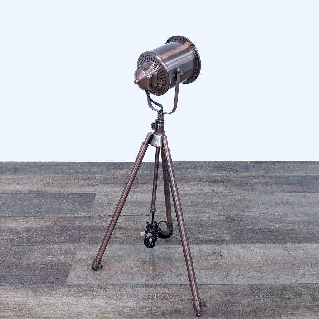 West Elm Nautical Style Tripod Spotlight Table Lamp