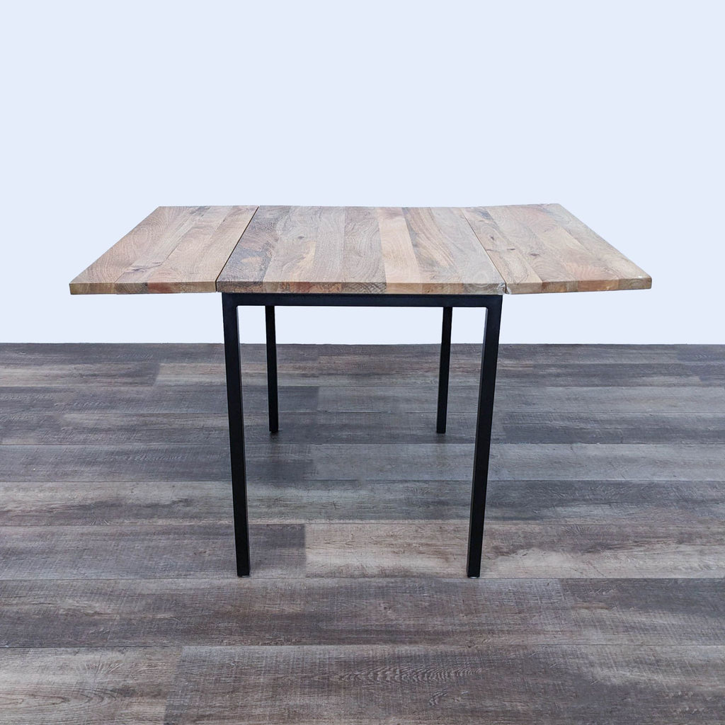 West Elm Box Frame Drop Leaf Expandable Dining Table