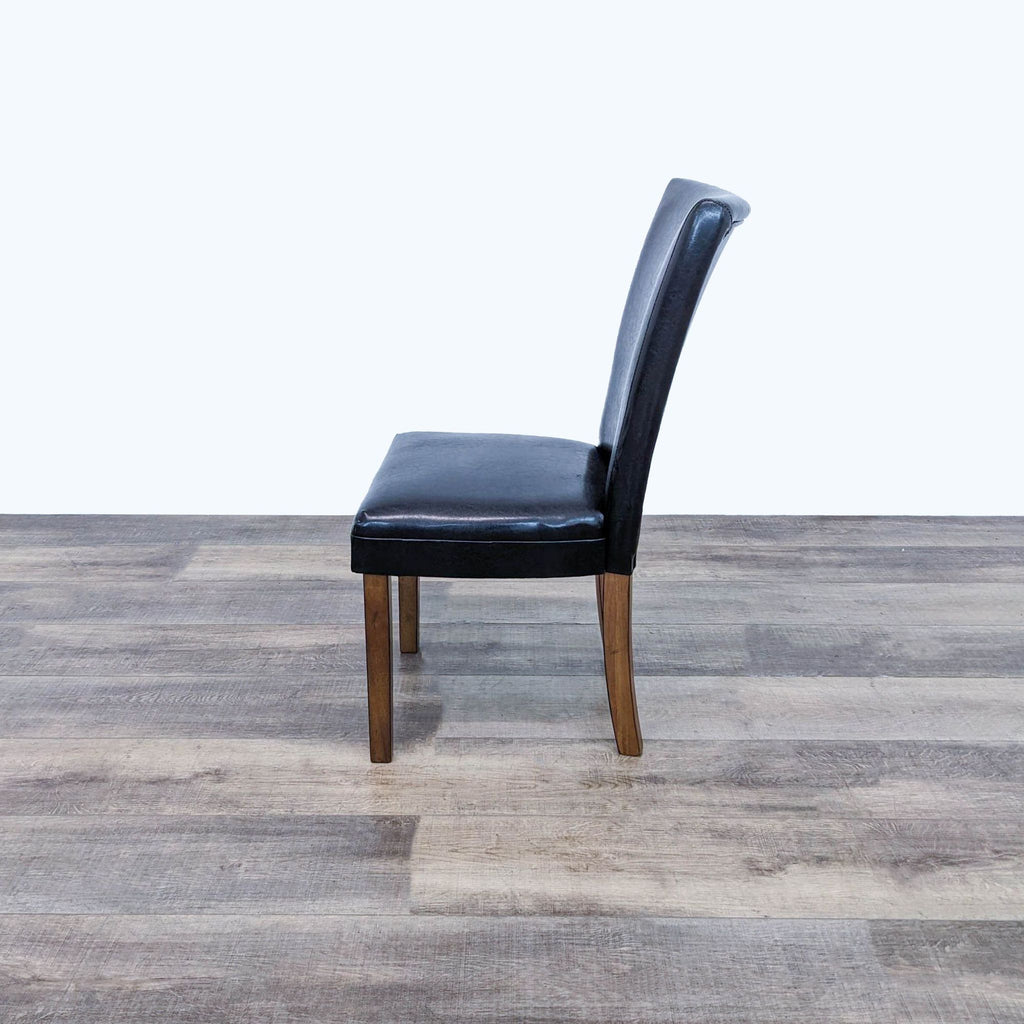 Modern Brown Faux Leather Dining Chair