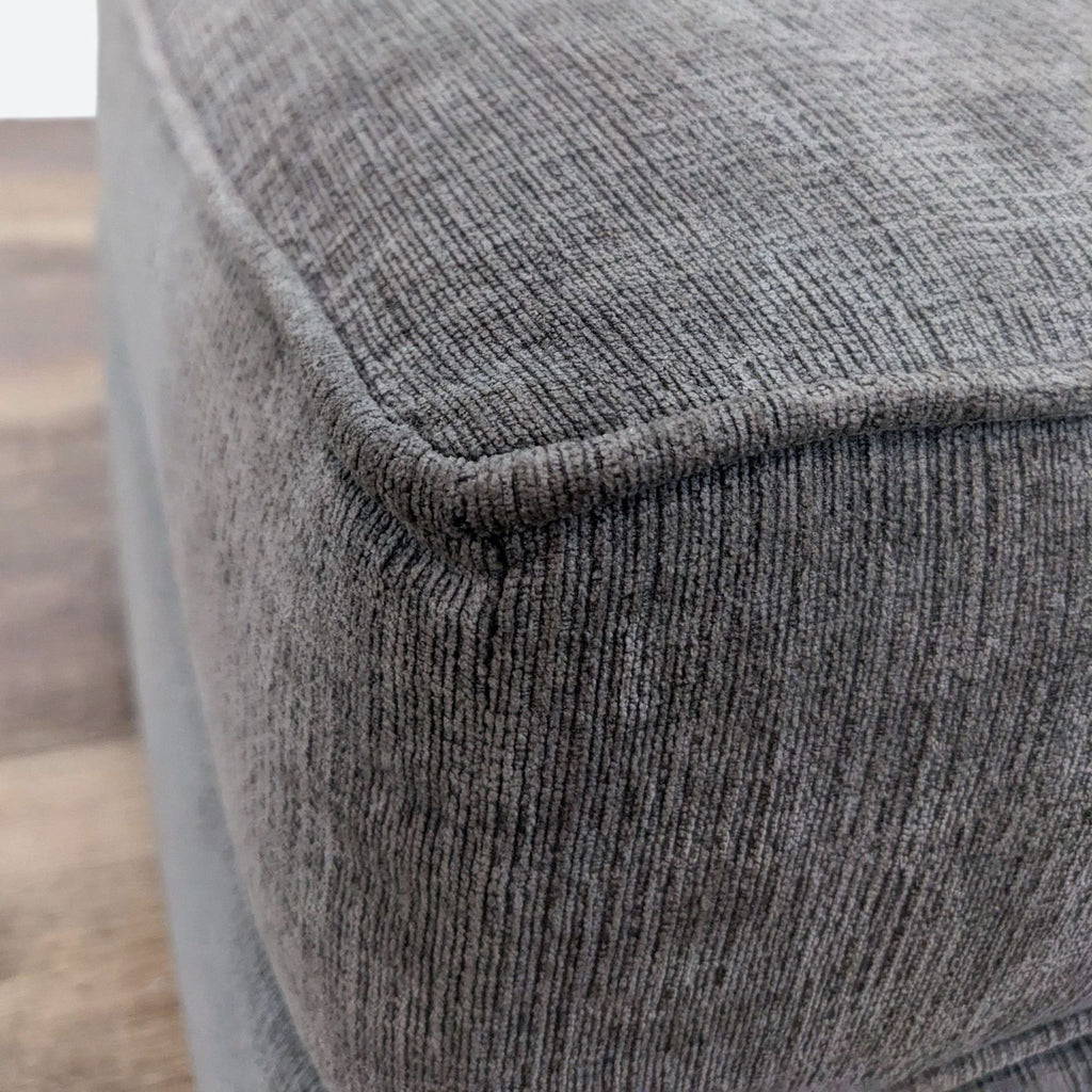 Macy's Contemporary Dark Gray Fabric Ottoman