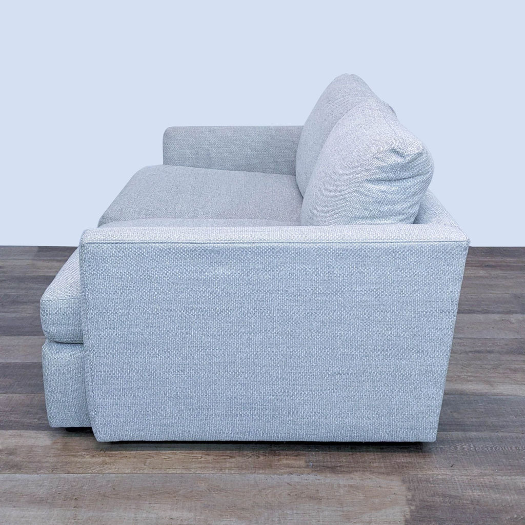 Crate & Barrel Lounge Deep Apartment Sofa in Taft Cement