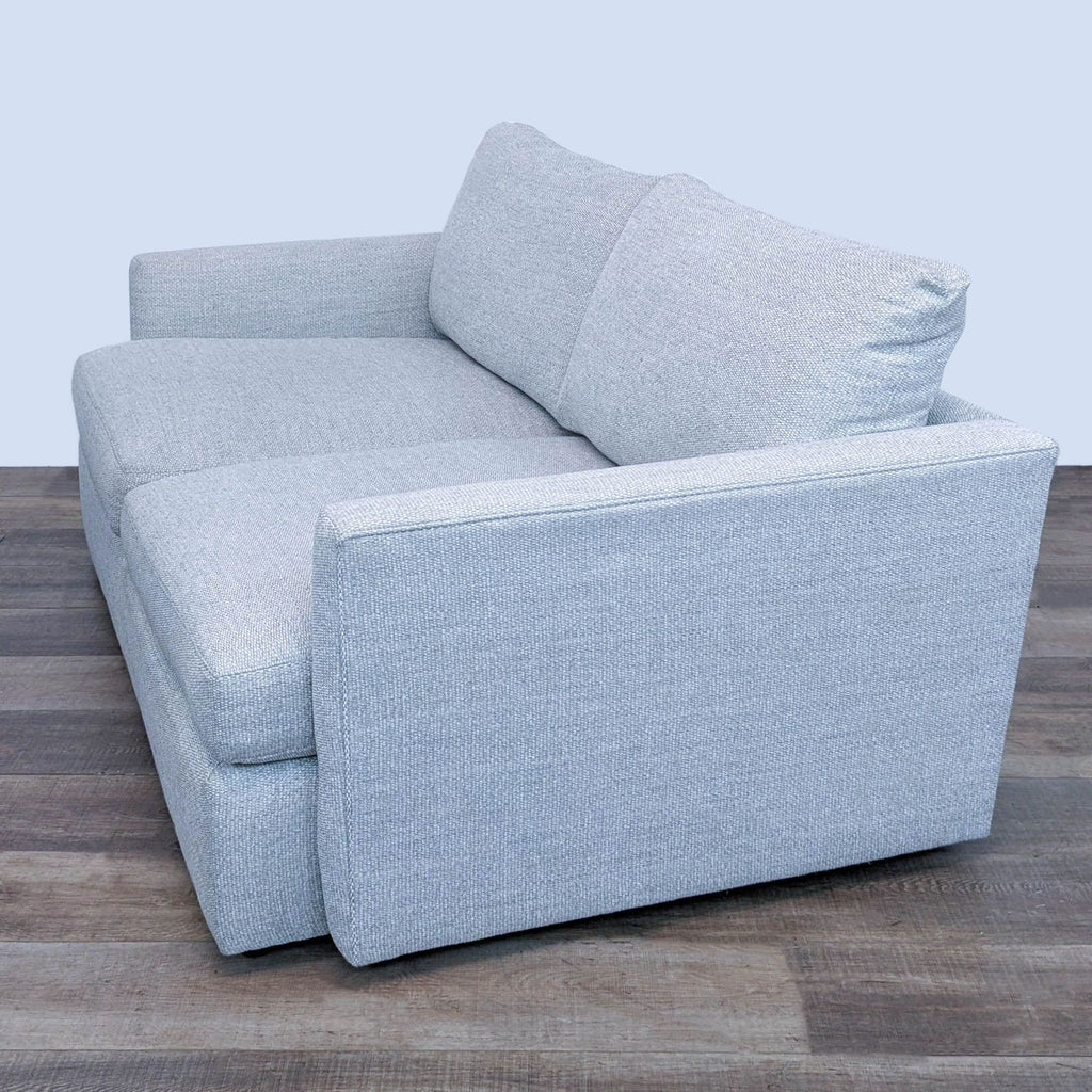 Crate & Barrel Lounge Deep Apartment Sofa in Taft Cement