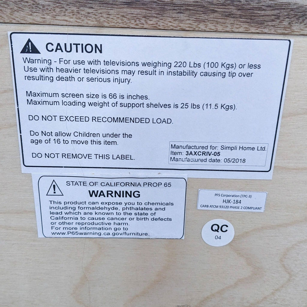 Simpli Home Riverside TV Media Stand