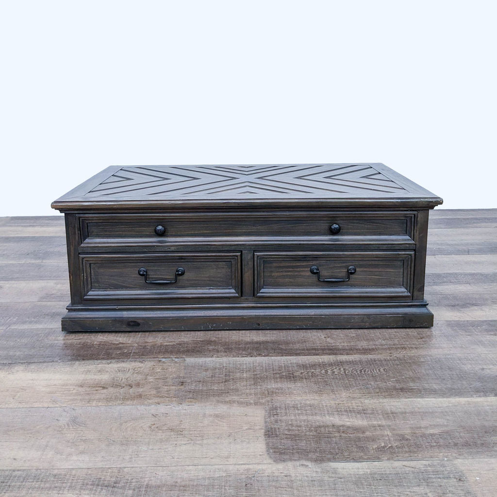 the gray barn heavenly winds black walnut wood storage chest