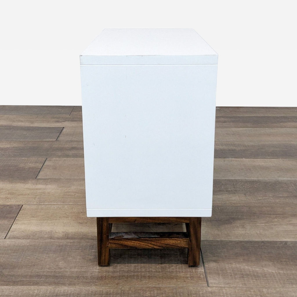 Crate & Barrel Two Drawer Nightstand