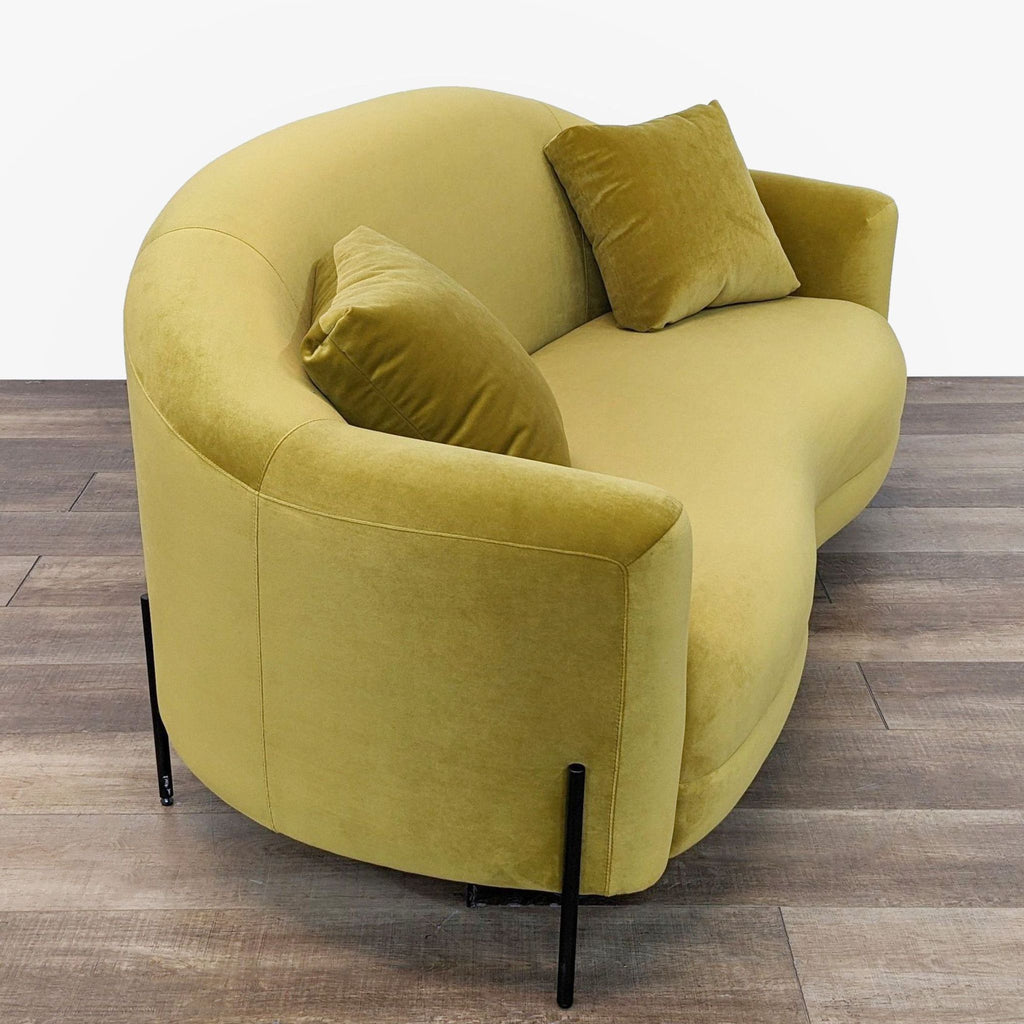 Modern Fiona Velvet Loveseat by Interior Define
