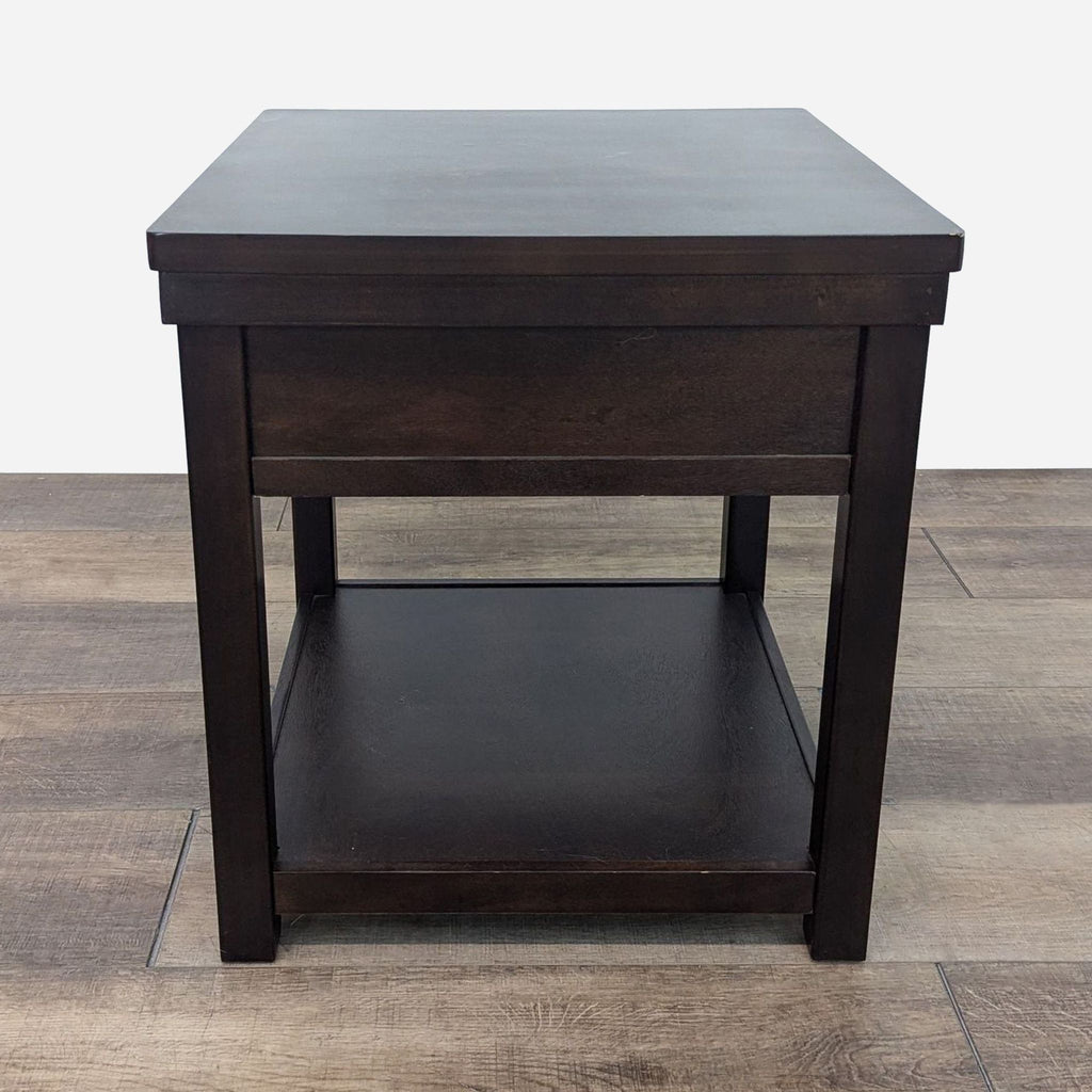 the urban port dark wood side table