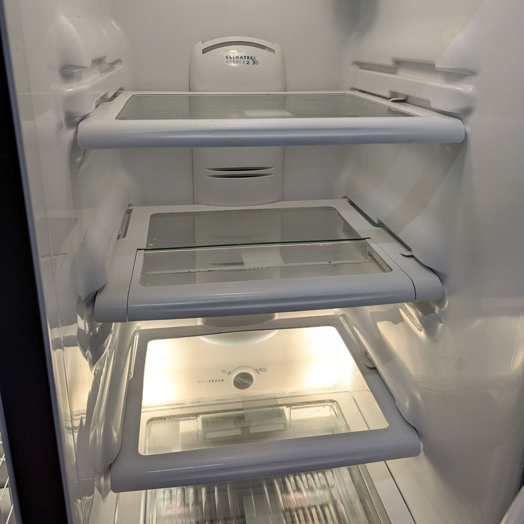 GE Stainless Steel Side-by-Side Refrigerator with Ice and Water Dispenser