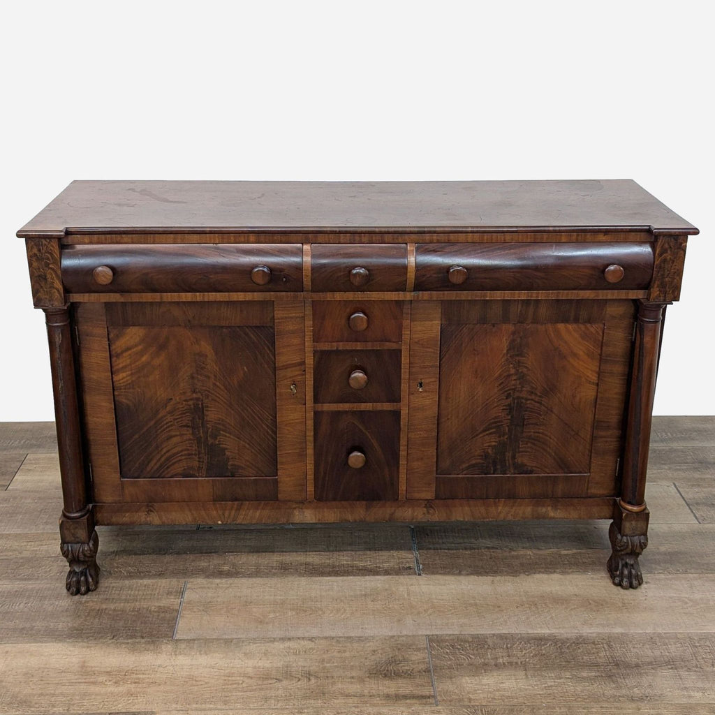 Antique American Empire Style Sideboard