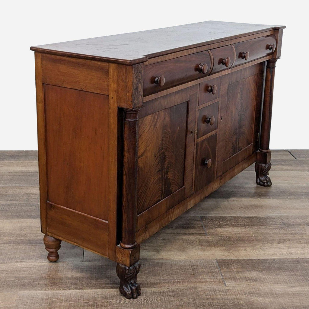 Antique American Empire Style Sideboard