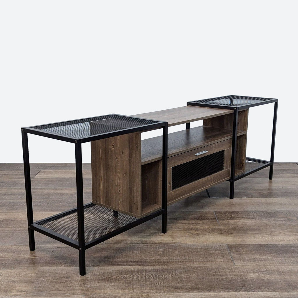 Metal and Wood Entertainment Unit