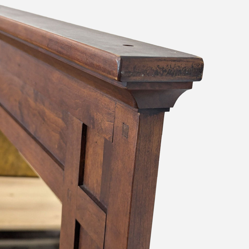 a pair of hand - carved oak and walnut hand - carved desks