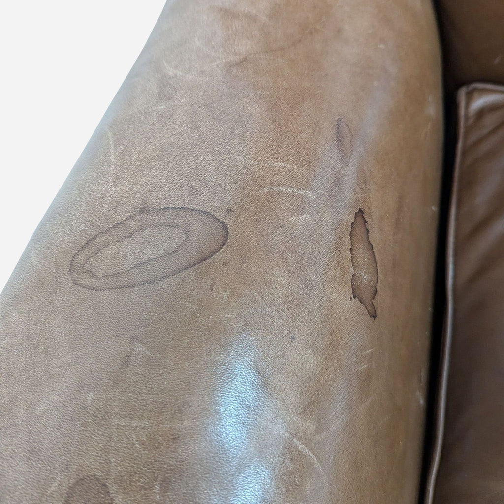 Ralph Lauren 3-Seat Brown Leather Sofa