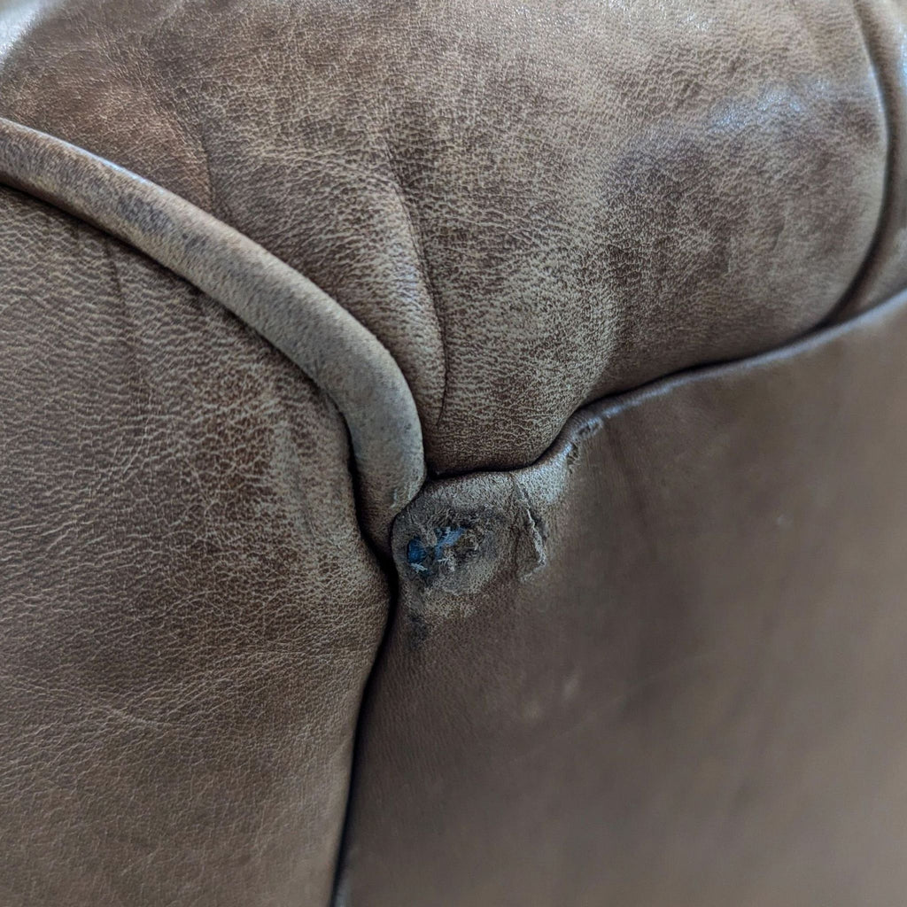 Ralph Lauren 3-Seat Brown Leather Sofa