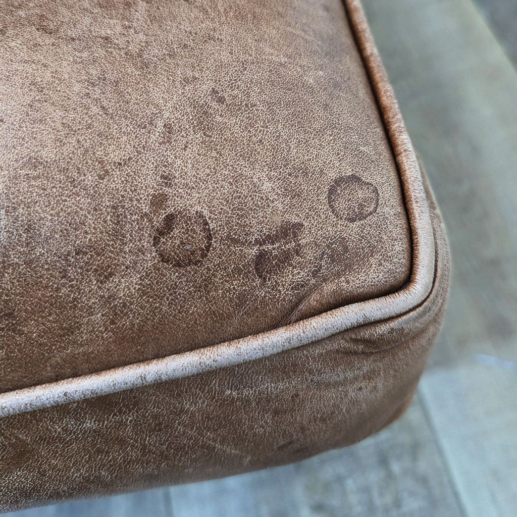 Ralph Lauren 3-Seat Brown Leather Sofa