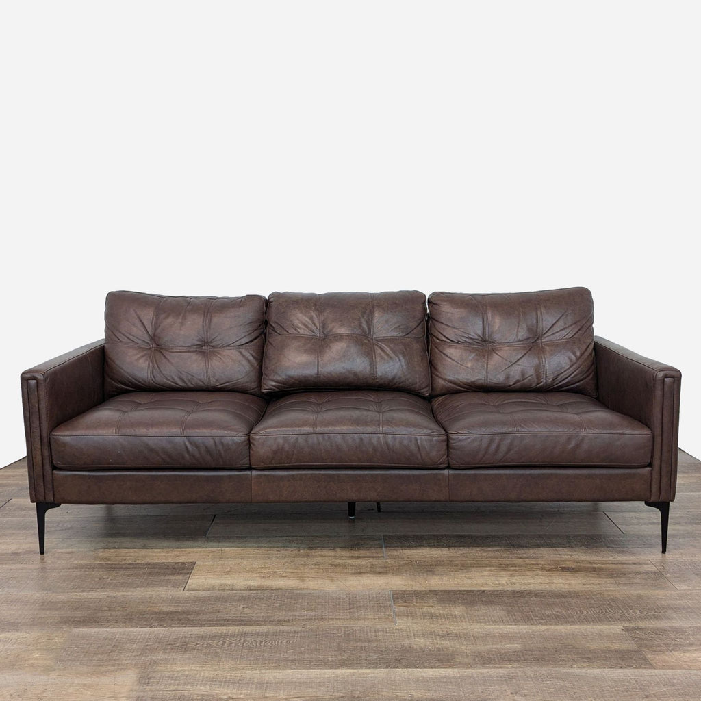 leather sofa in a modern style