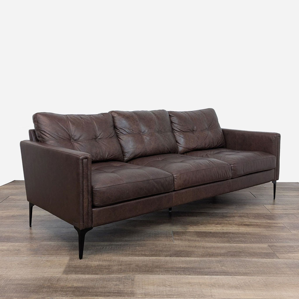 Abbyson Living Torrington 3-Seat Leather Sofa