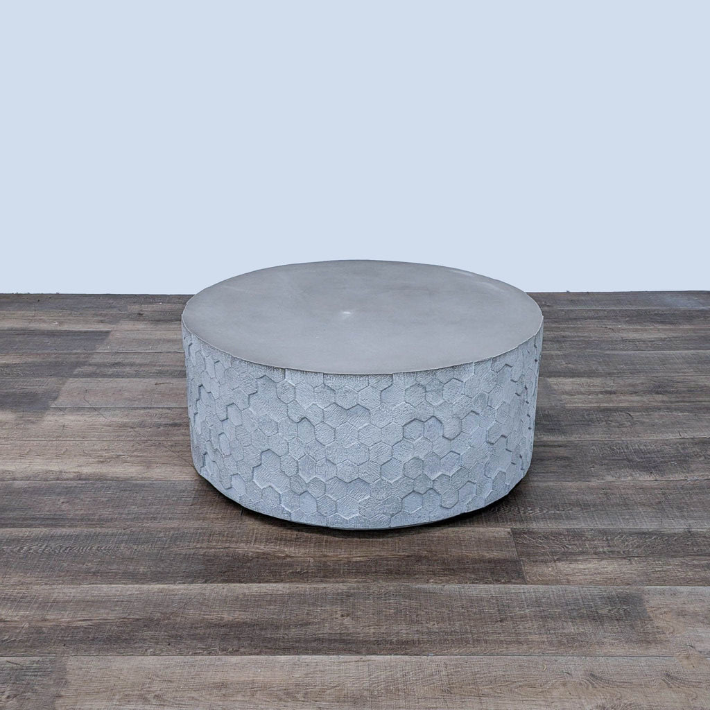 a round table with a round base and a round base.