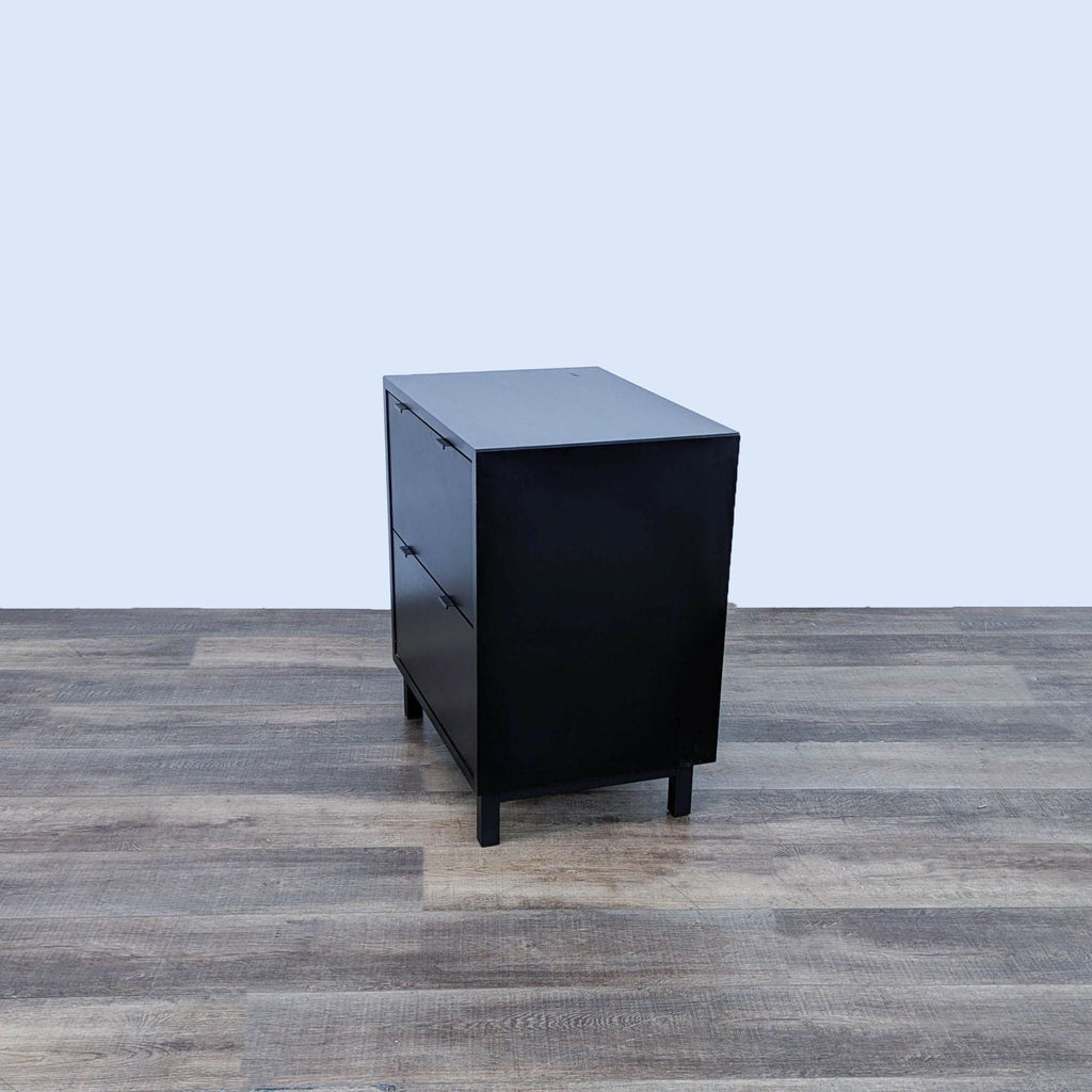 Room & Board Copenhagen Modern Two-Drawer Black Filing Cabinet