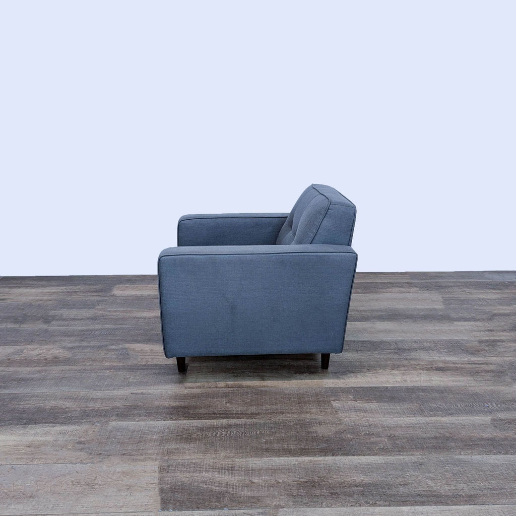 London Dark Grey Fabric Arm Chair By Living Spaces