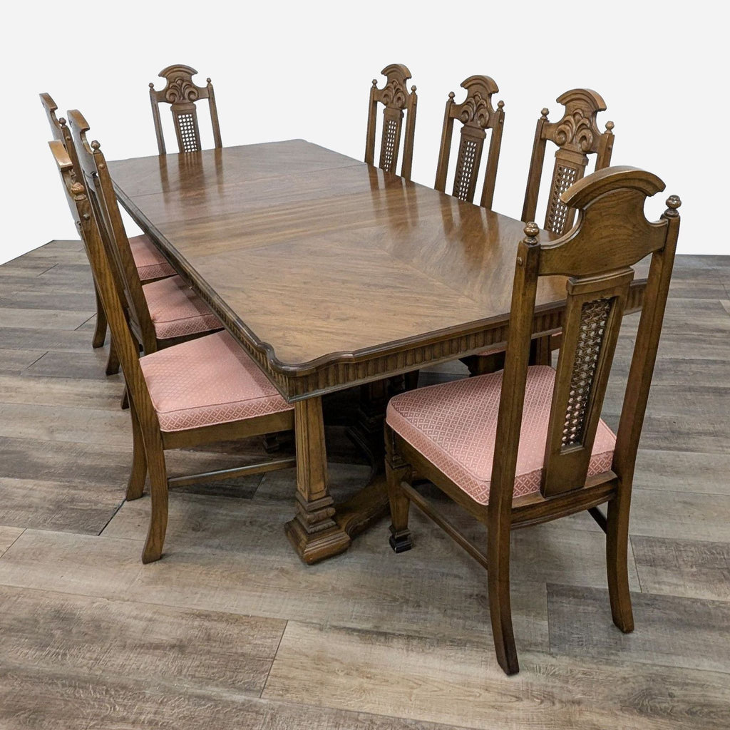 a set of six dining chairs