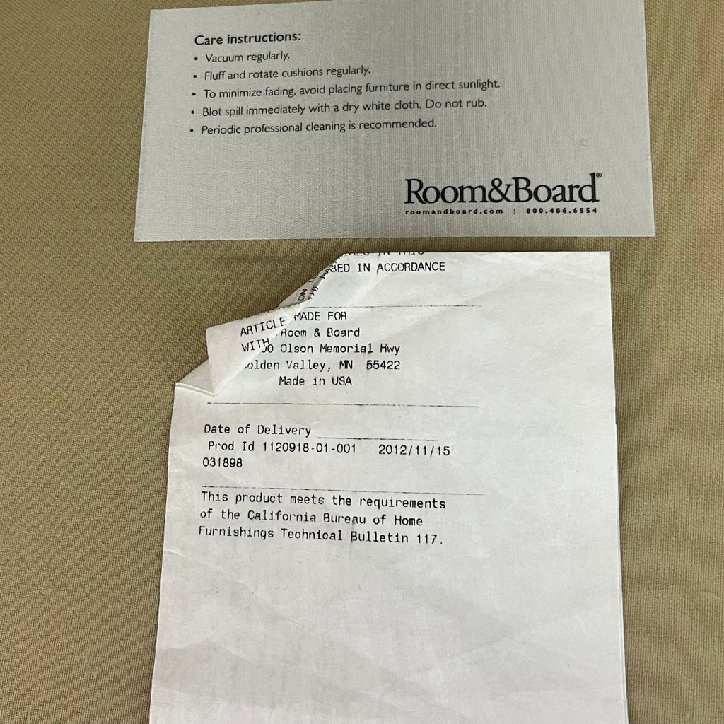 Room & Board Modern Sectional with Right Hand Chaise