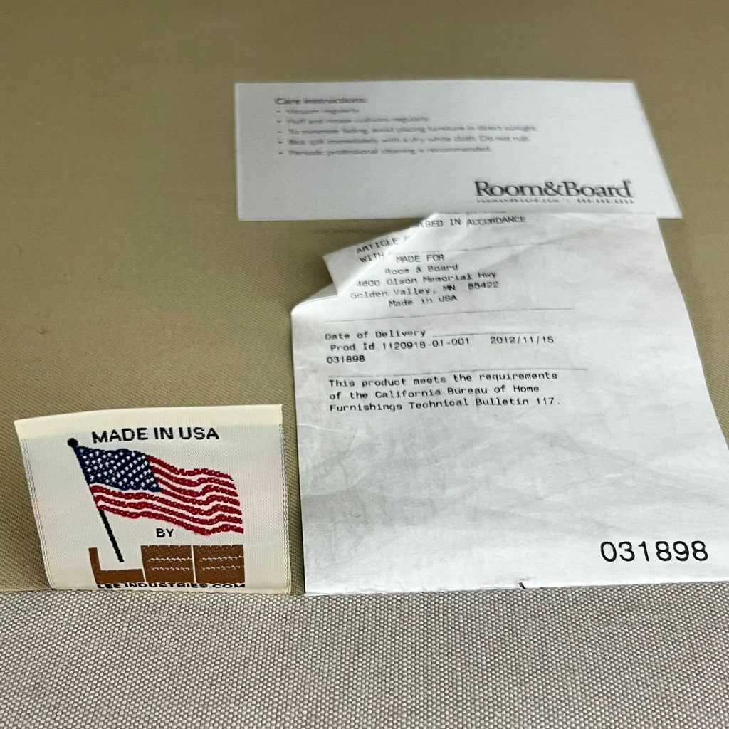 Room & Board Modern Sectional with Right Hand Chaise