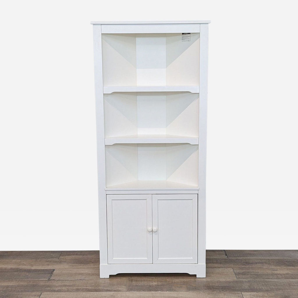 the white company tall bookcase with storage