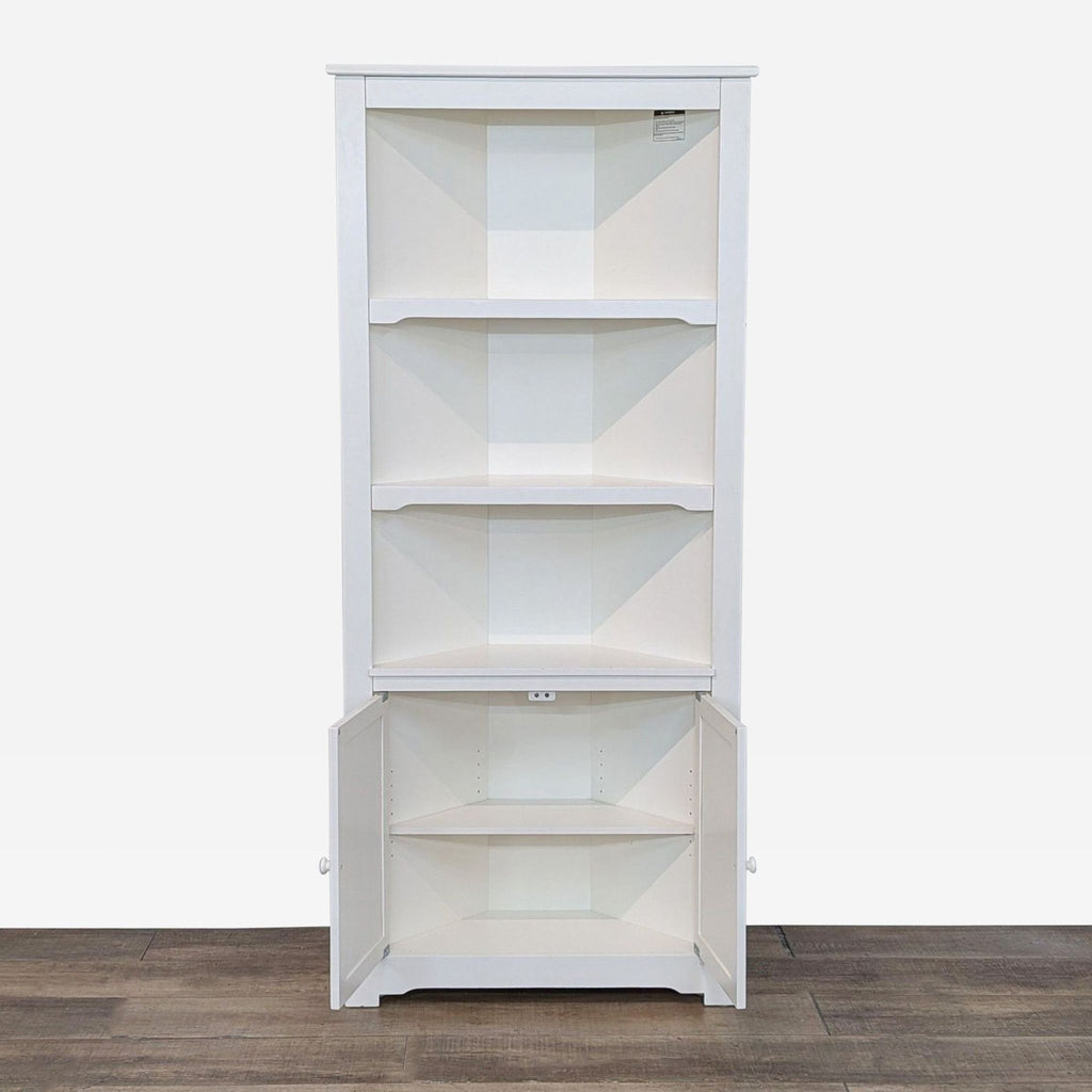 the home depot white corner bookcase