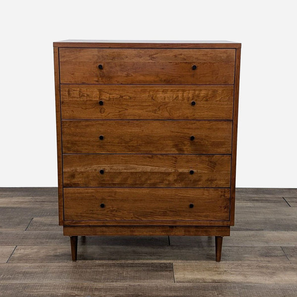 a mid century modern chest of drawers.