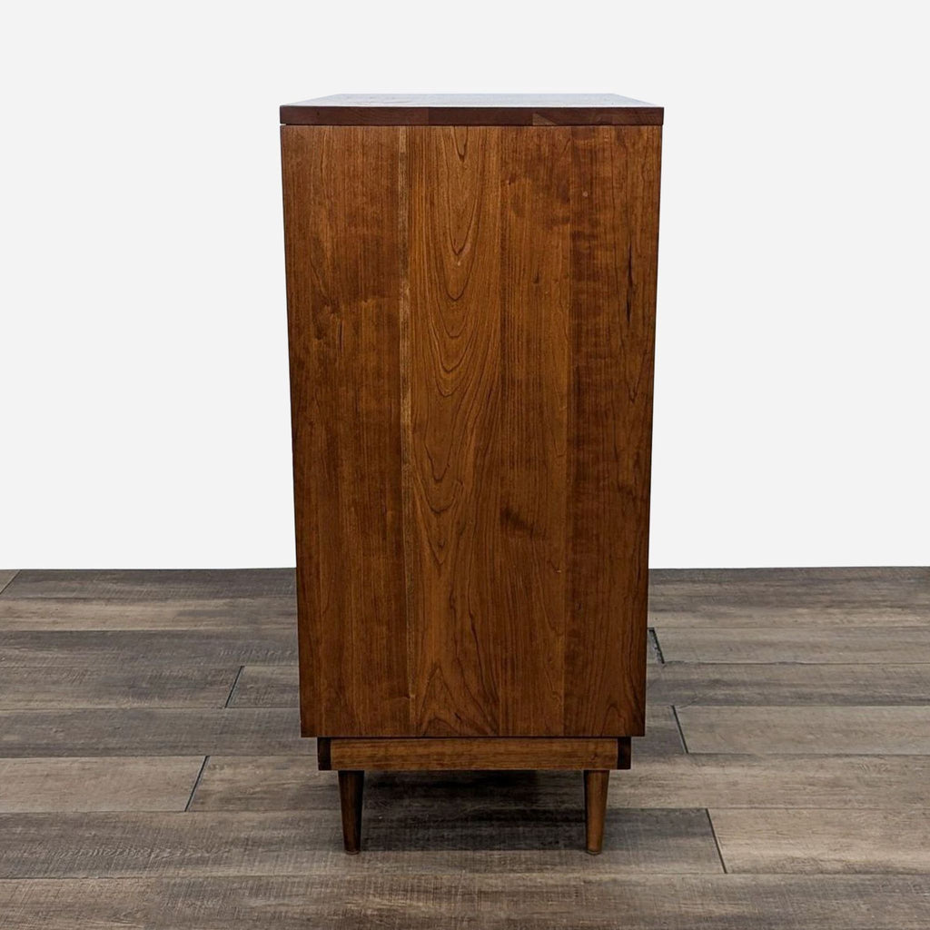 Mid-Century Modern 5-Drawer Wooden Dresser