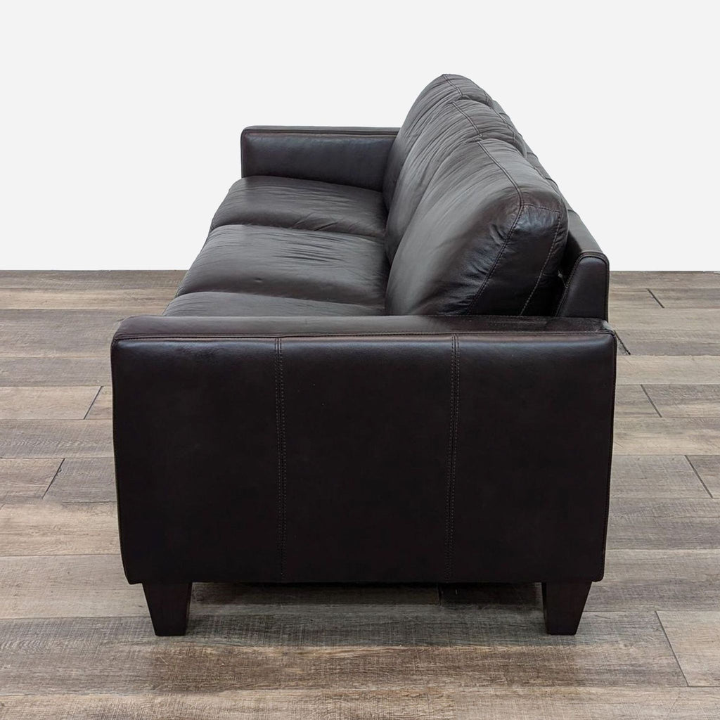 leather sofa in a modern style