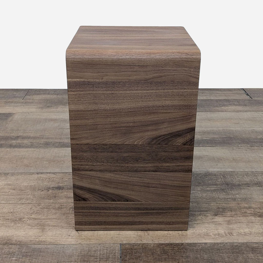 the side table is made from solid wood.