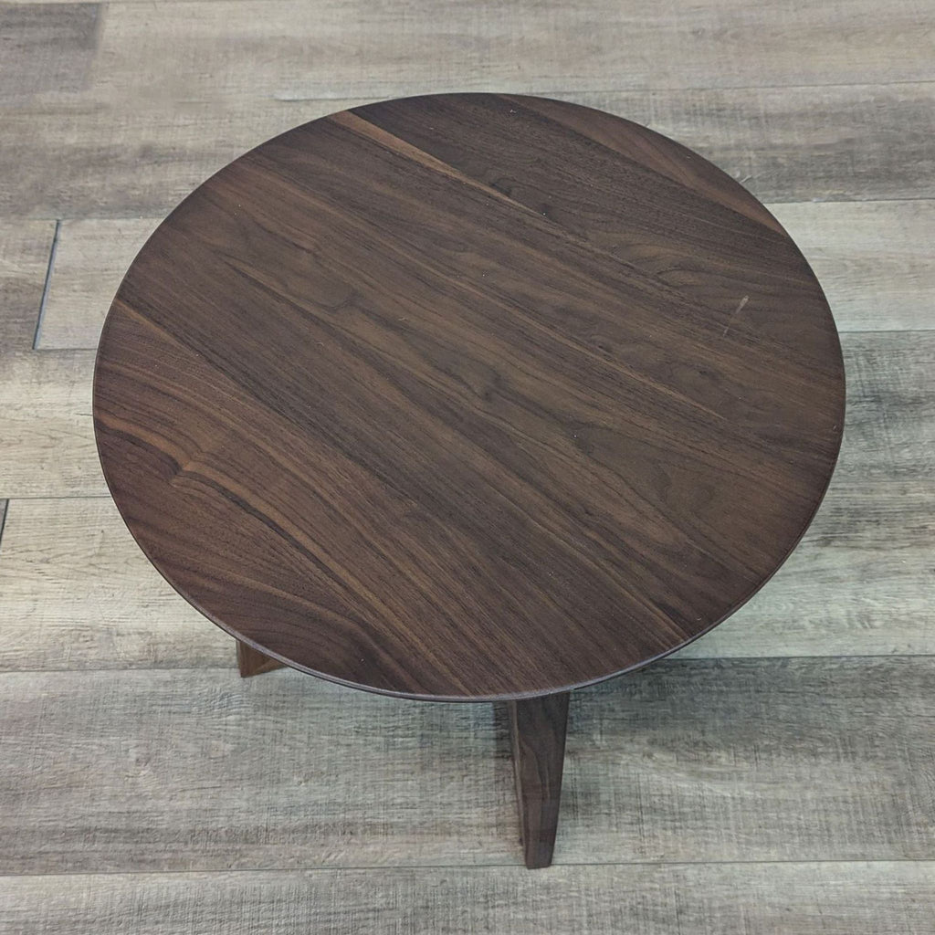 Wood Flared Leg End Table