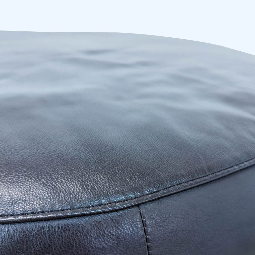leather sofa with a leather cover
