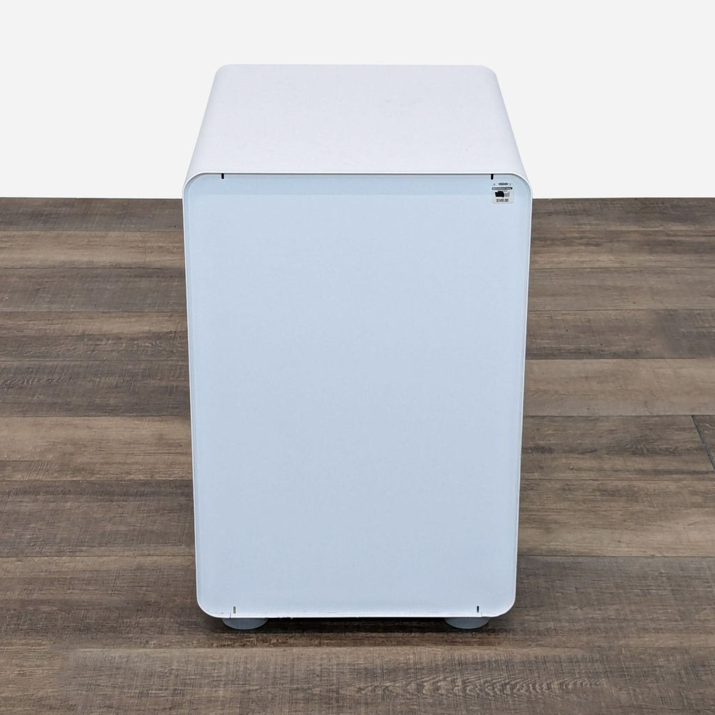 Poppin Three-Drawer Stow File Cabinet in Blue