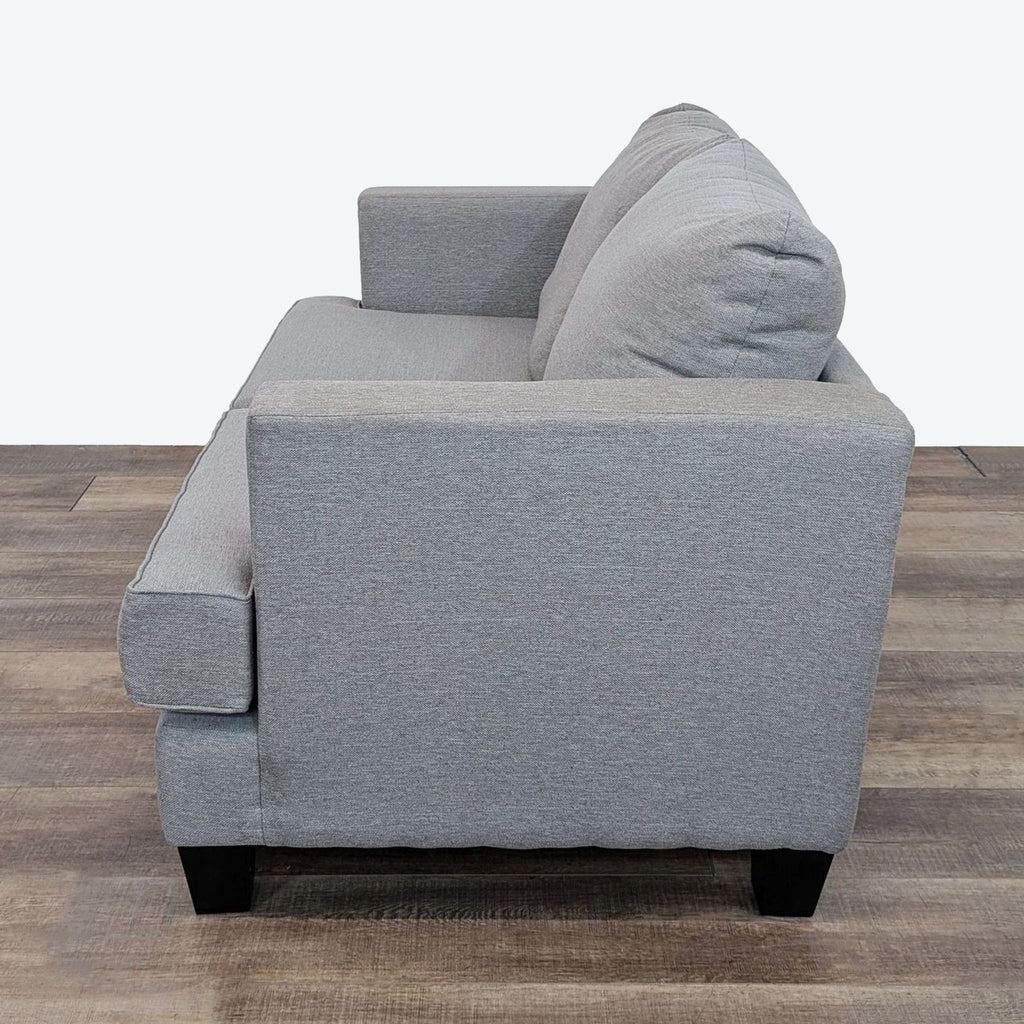 Living Spaces Modern Grey Loveseat