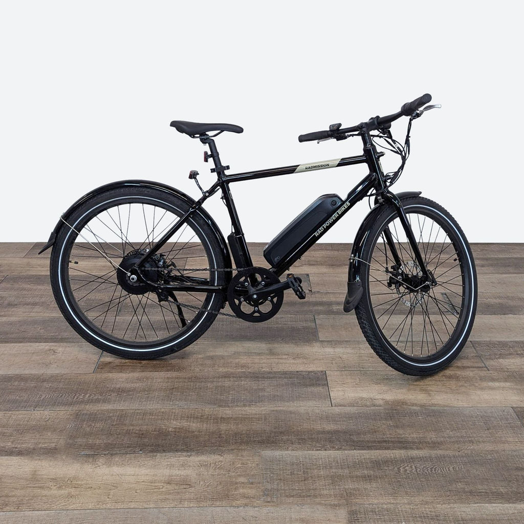 the electric bike is a compact electric bike with a front wheel and a rear wheel