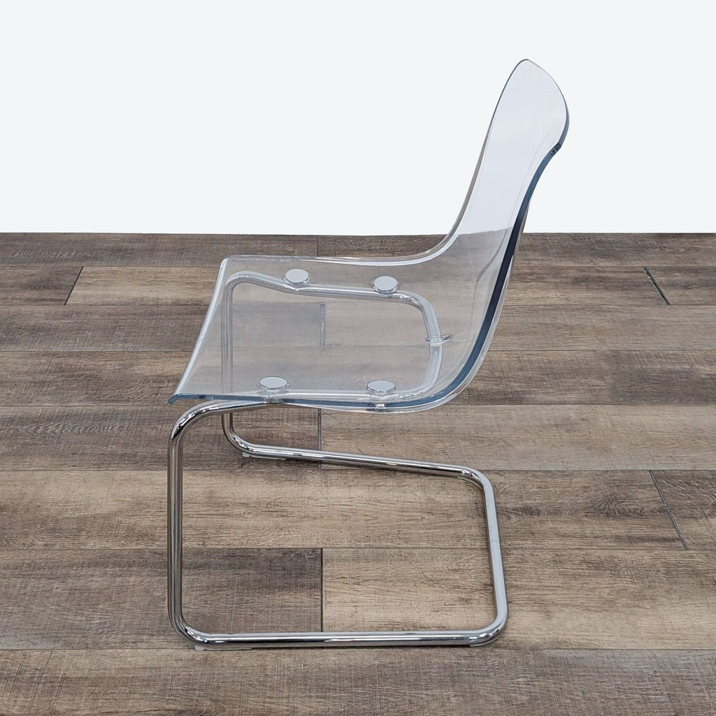 IKEA Tobias Modern Clear Dining Chair